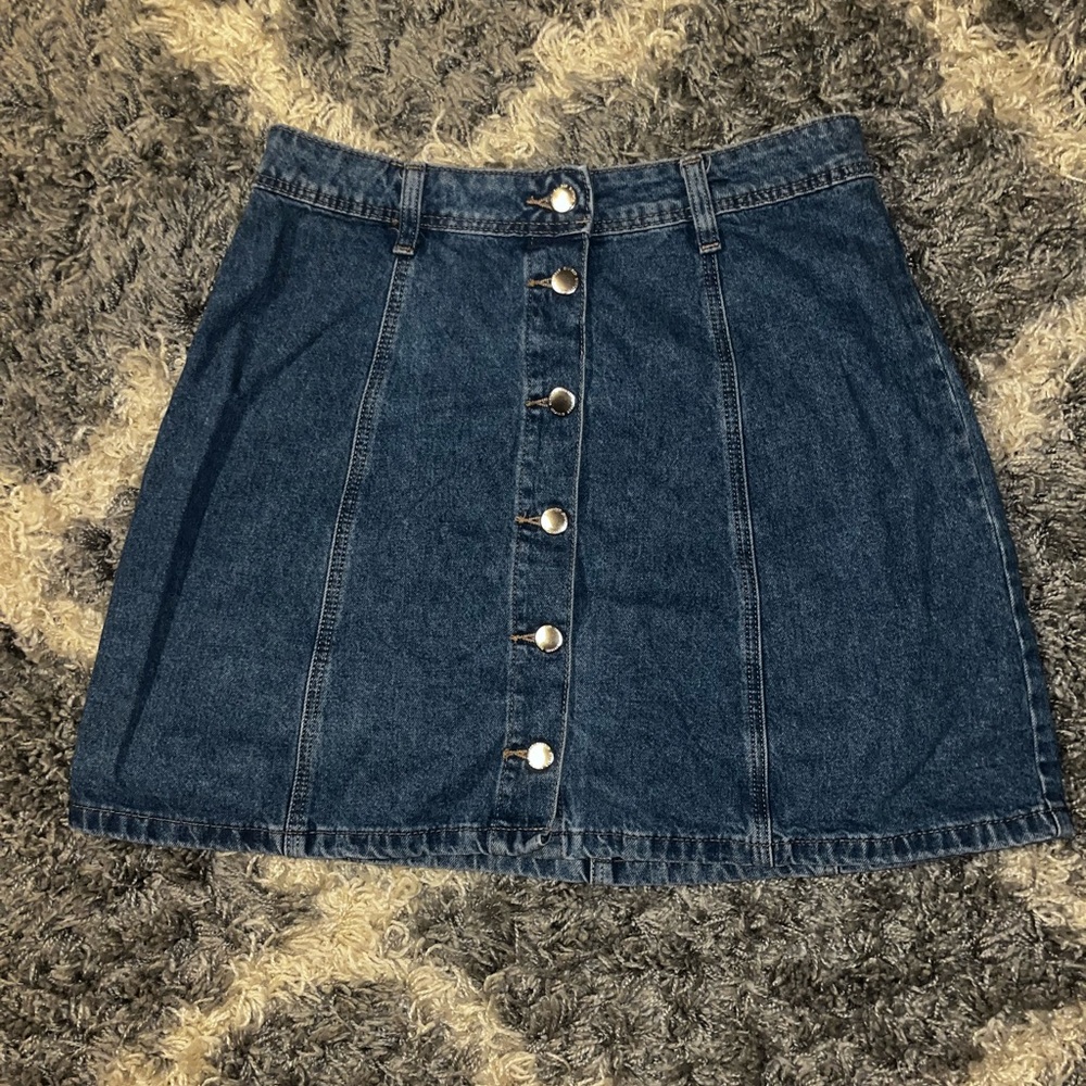 Button up Jean skirt